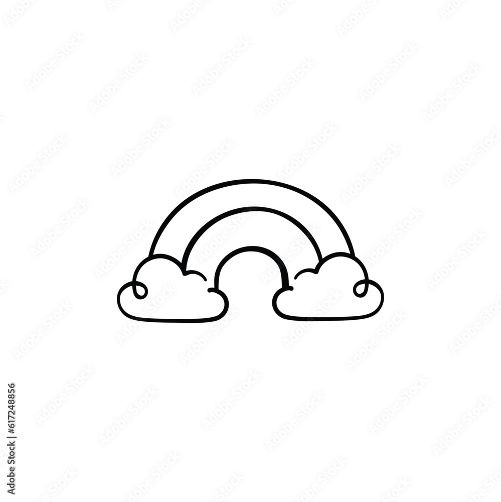 Rainbow Line Style Icon Design Rainbow Line Style Icon Design