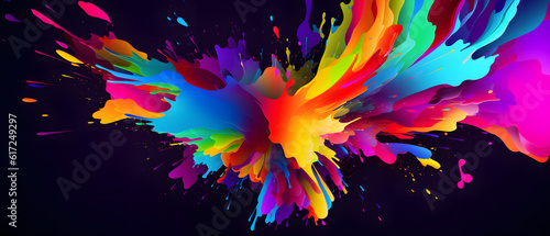 abstract splash of color background
