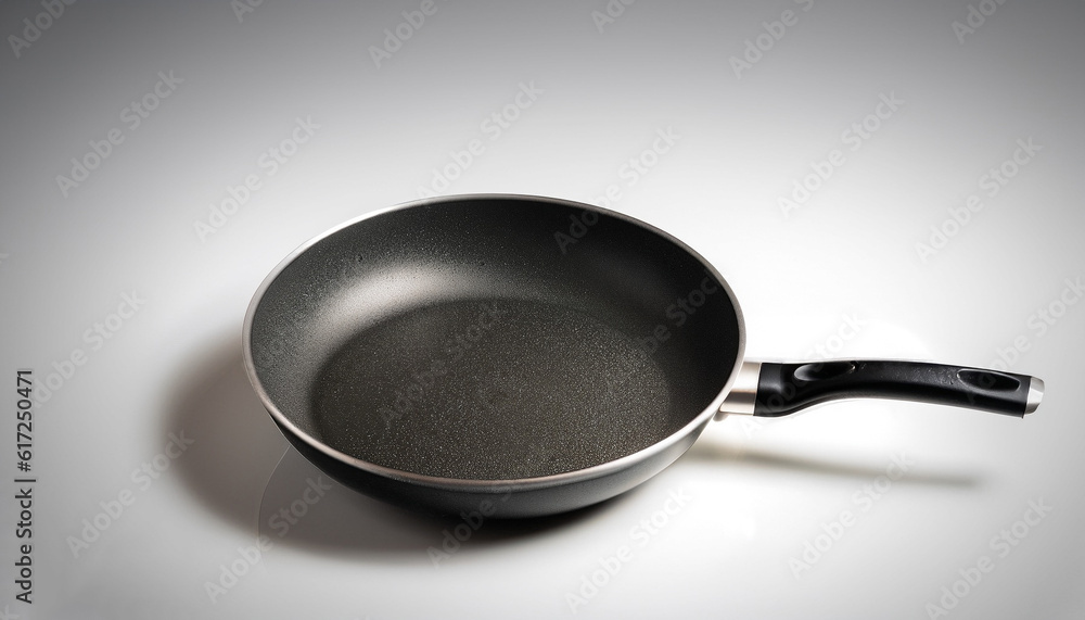 Stone Frying Pan Isolated on White Background. Top Angle View. Stone Frying Pan Isolated on White Background. Top Angle View.
