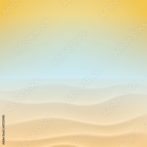 Gradient background. Beach and sea concept.