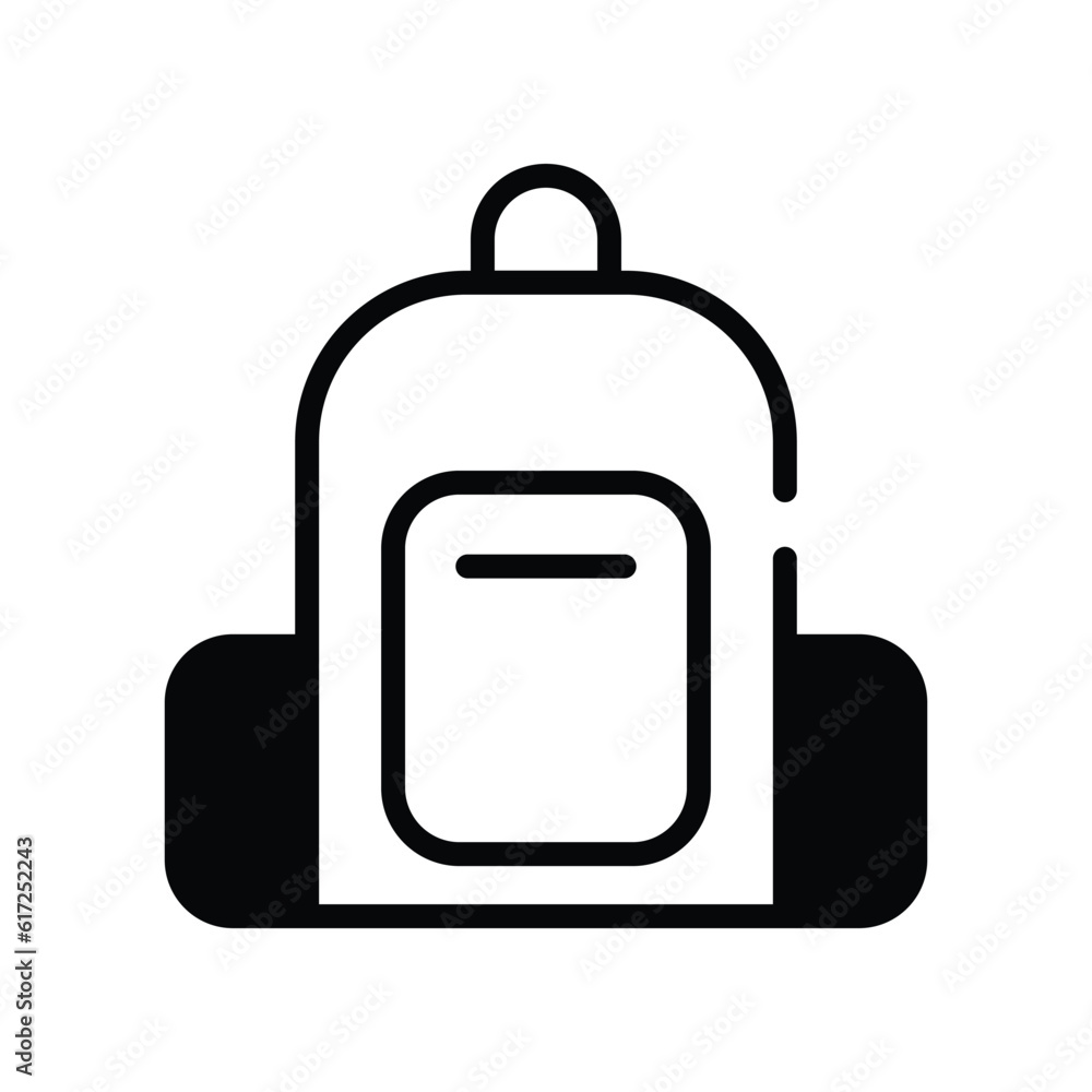 Bag Icon. Vector stock illustration. Bag Icon. Vector stock illustration.