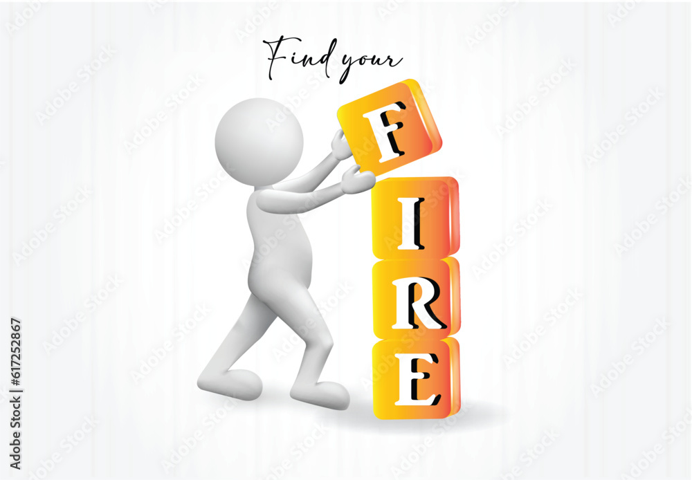 3D small white people placing a box message find your fire frase text lettering banner render background template advertisiment business symbol 3D small white people placing a box message find your fire frase text lettering banner render background template advertisiment business symbol