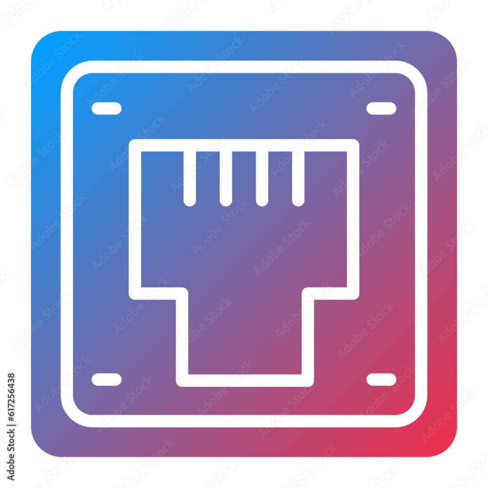 Vector Design Telephone Socket Icon Style Vector Design Telephone Socket Icon Style