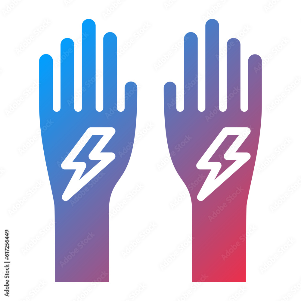 Obraz premium Vector Design Electrician Gloves Icon Style