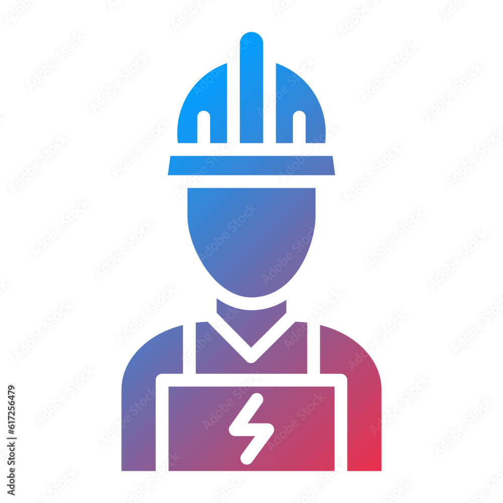 Vector Design Electrician Icon Style Vector Design Electrician Icon Style