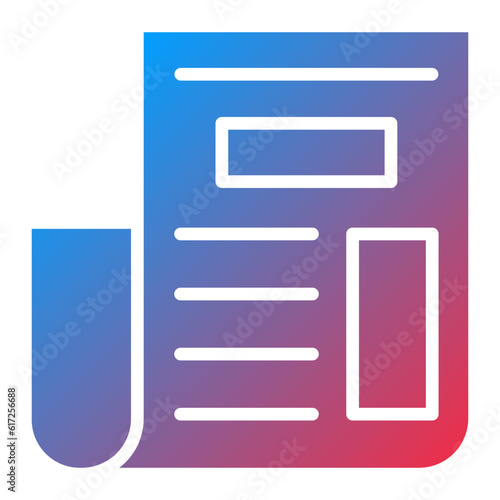 Vector Design Newspaper Icon Style