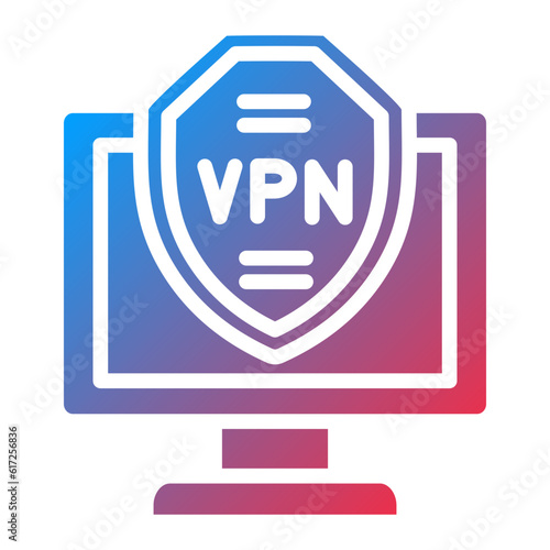 Vector Design VPN Icon Style