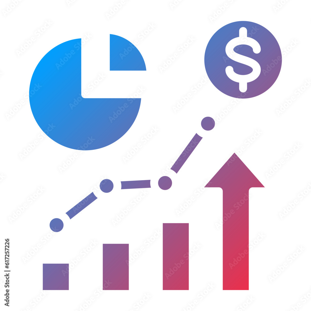 Vector Design Market Statistics Icon Style Vector Design Market Statistics Icon Style