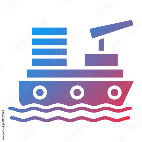 Vector Design Gunboat Icon Style