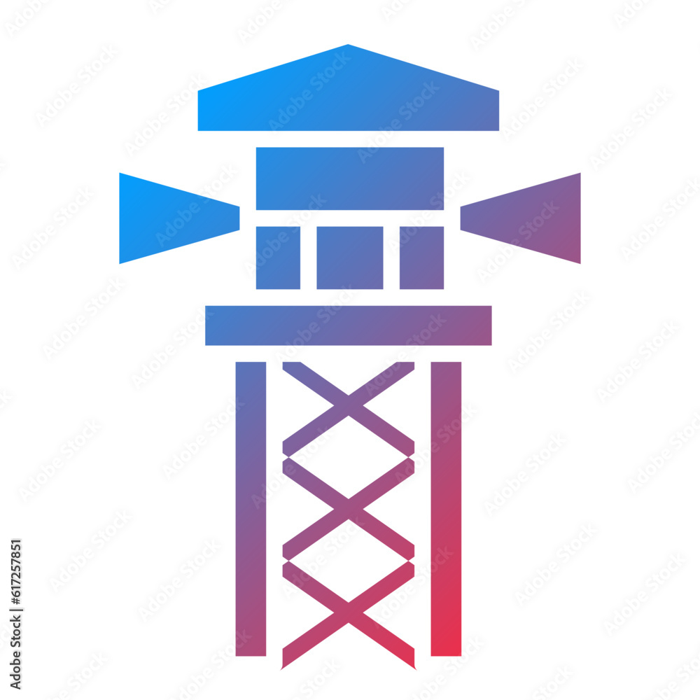 Vector Design Observation Tower Icon Style Vector Design Observation Tower Icon Style