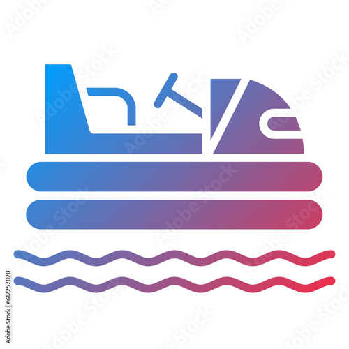 Vector Design Bumper Boats Icon Style