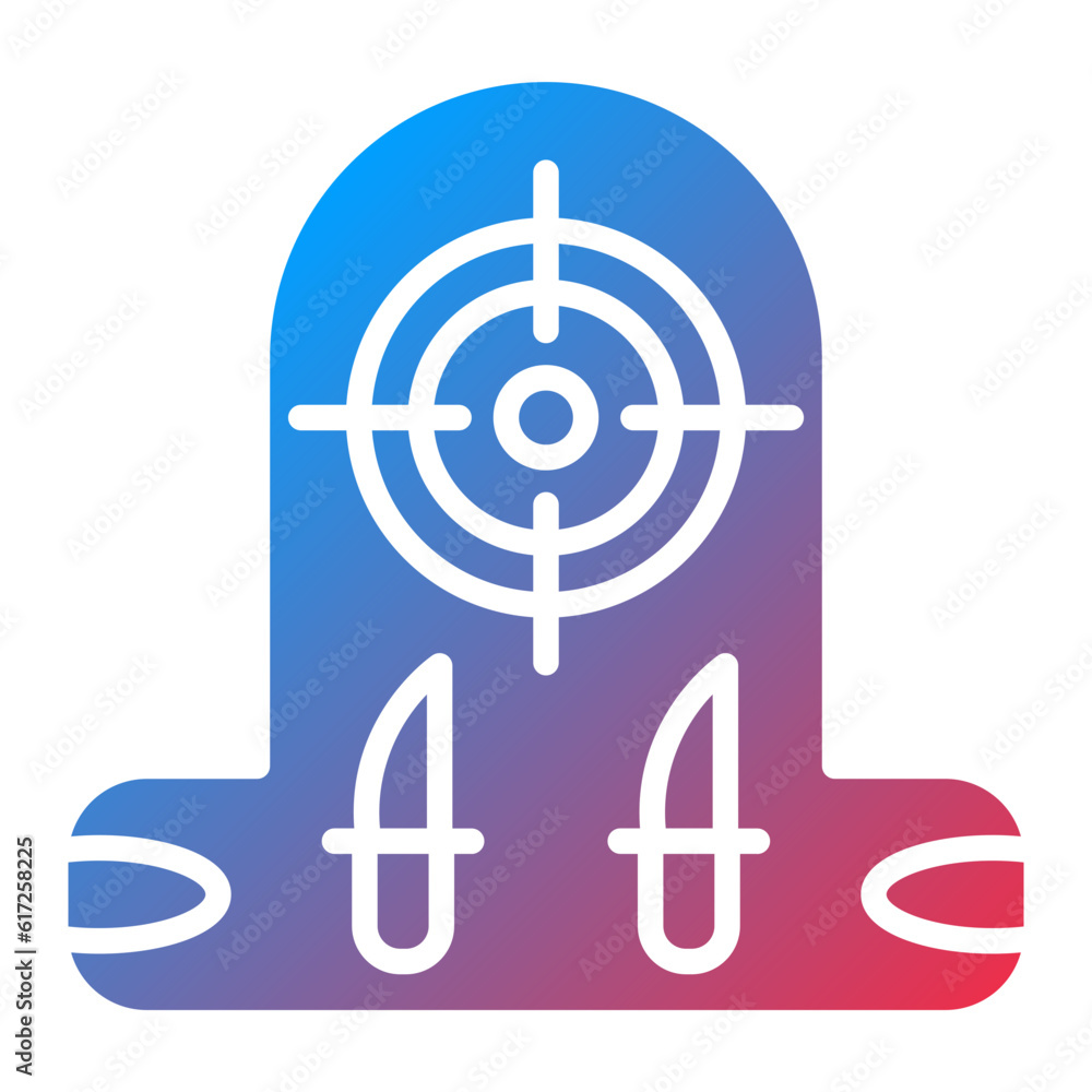 Vector Design Red Dot Sight Icon Style Vector Design Red Dot Sight Icon Style