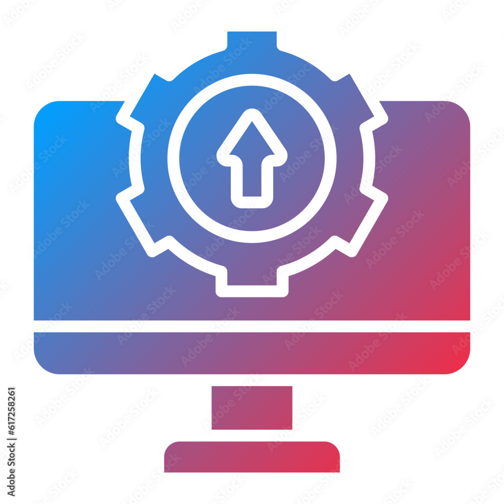 Vector Design Upgrade Desktop Icon Style Vector Design Upgrade Desktop Icon Style