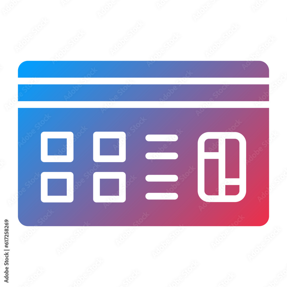 Fototapeta premium Vector Design Credit Card Icon Style