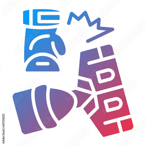 Vector Design Knocked Out Icon Style