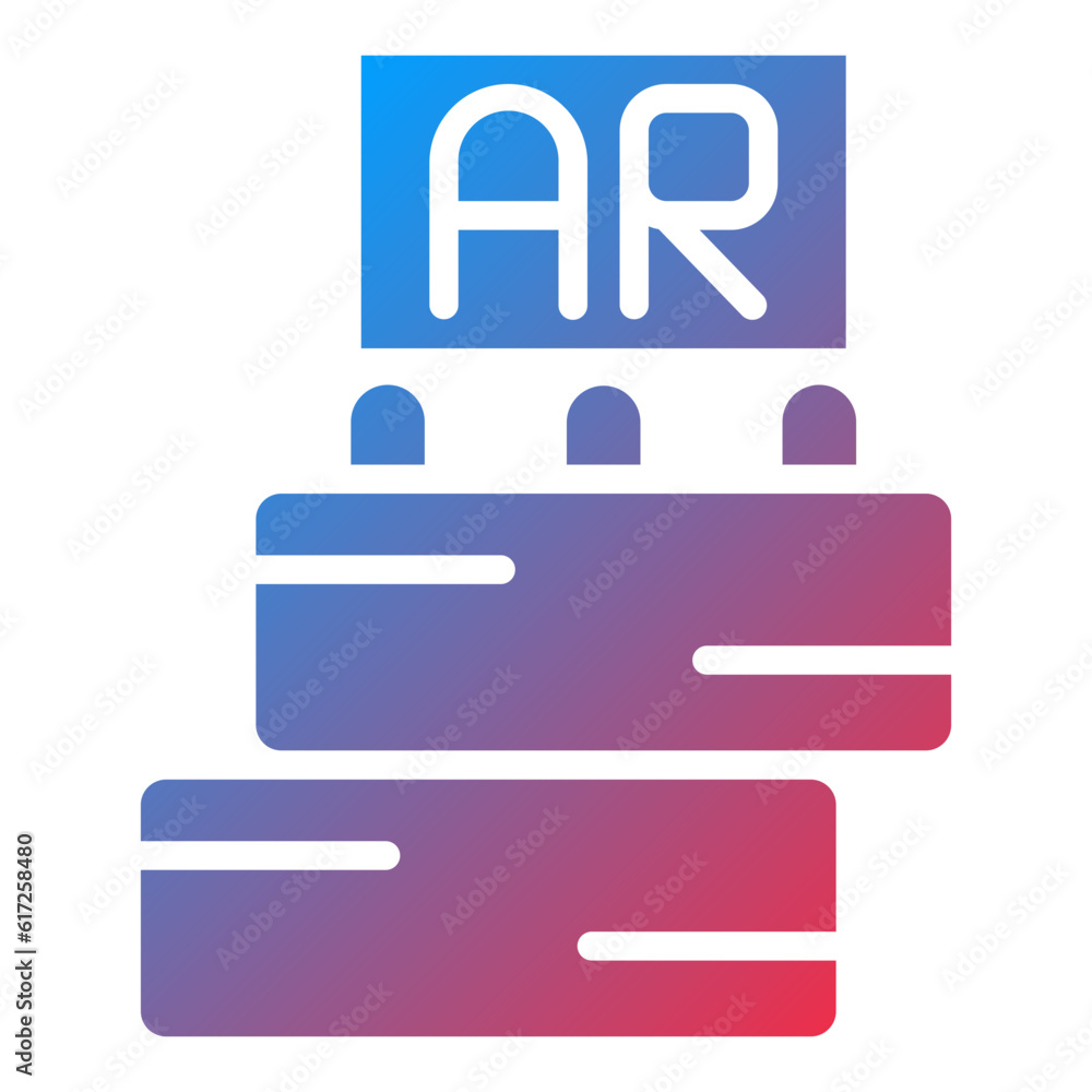 Vector Design Ar Tumbling Blocks Icon Style Vector Design Ar Tumbling Blocks Icon Style