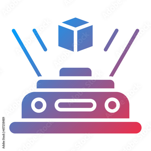 Vector Design Hologram Icon Style