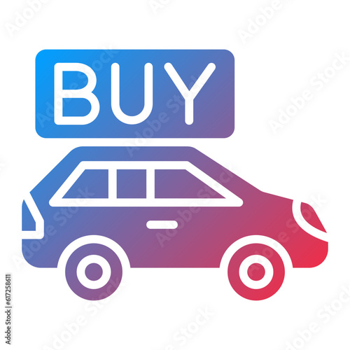 Vector Design Buy a Car Icon Style