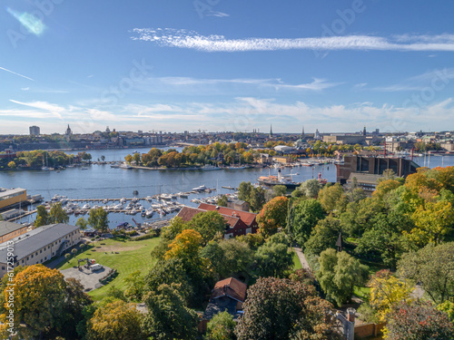 The Nordic Museum and Vasa Museum is museums located on Djurgarden island in central Stockholm, Sweden photo