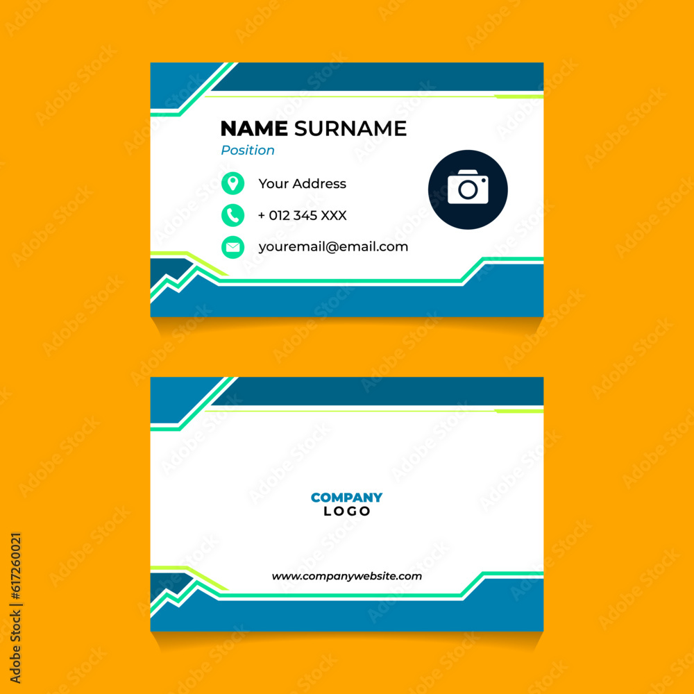 Abstract Name Card Design for Business or Company Abstract Name Card Design for Business or Company