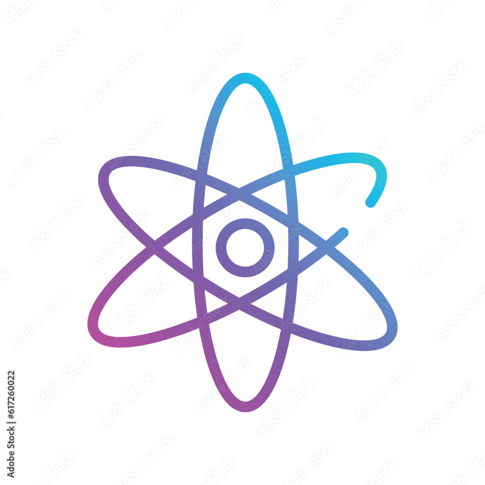 Atom Icon. Vector stock illustration. Atom Icon. Vector stock illustration.