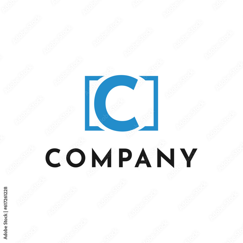 C letter Logo initial Modern Company