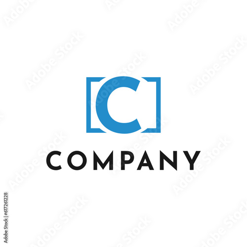 C letter Logo initial Modern Company