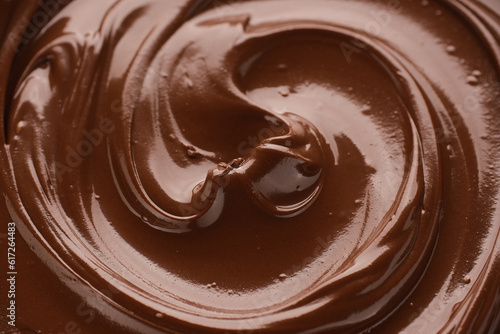 Melted liquid premium chocolate. Confectionery concept