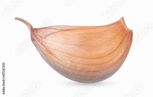 Garlic isolated on white background with clipping path