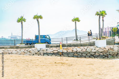 Momochi beach in Fukuoka Japan