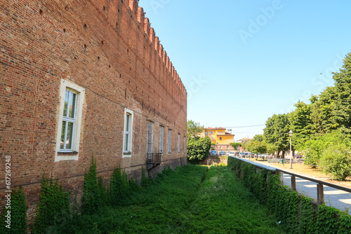 Belgioioso characteristic village Italy Italian castle houses streets panorama landscape