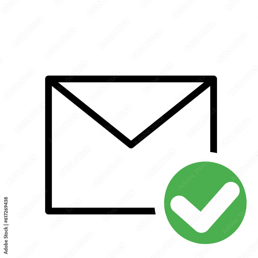 mail or envelope icon with checklist mail or envelope icon with checklist