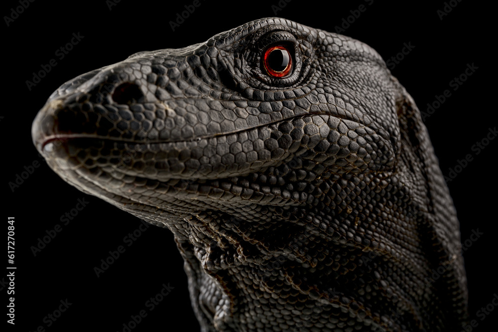 Black water monitor (Varanus salvator macromaculatus) Black water monitor (Varanus salvator macromaculatus)