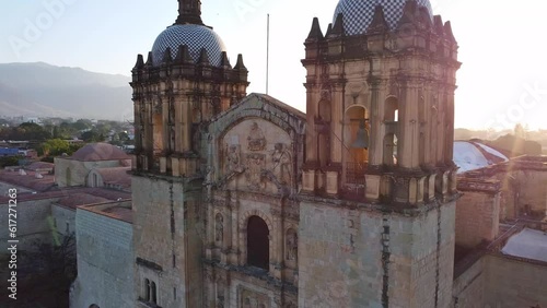 Oaxaca, Mexico downtown 4k sunset