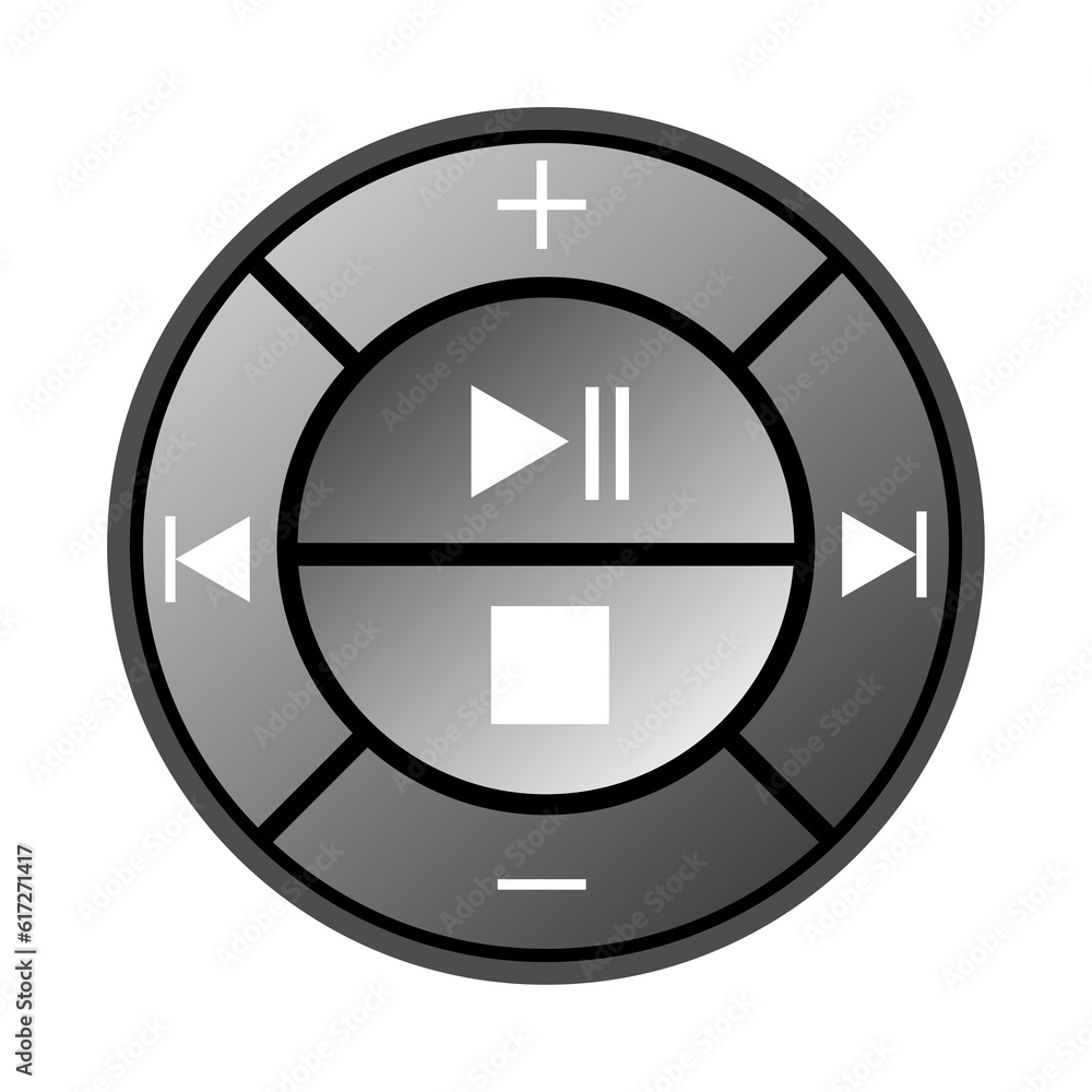 Remote control buttons on a white background. Remote control buttons on a white background.