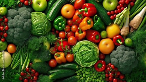 food, vegetable, tomato, fresh, vegetables, healthy, pepper, isolated, fruit, cabbage, green, 