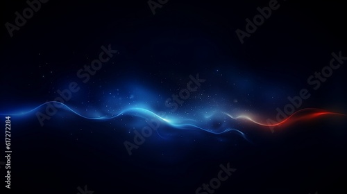 Fine Dark Blue and Glow Particle Abstract Background with Professional Color Grading