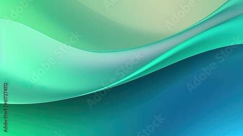 abstract blue and green wave background
