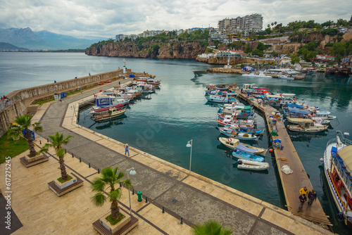 The ancient port of the old city of Antalya