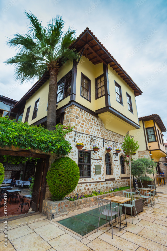 Ancient streets of the old city of Antalya