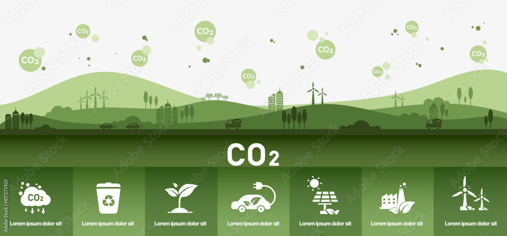 the-concept-of-reduce-co2-emission-using-clean-energy-and-reduce