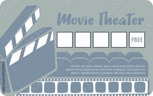 Loyalty card for movie theater, free film for you