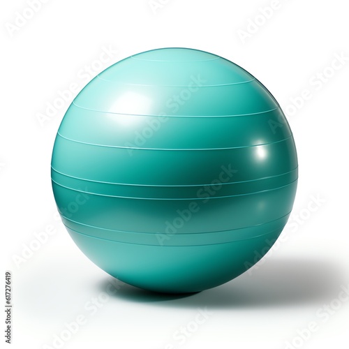 Exercise stability ball for aerobics isolated background