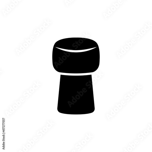 Wine cork icon vector. Wine illustration sign. Cork symbol or logo.