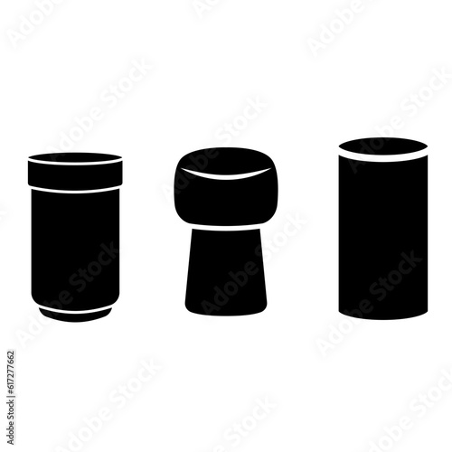 Wine cork icon vector set. Wine illustration sign collection. Cork symbol or logo.