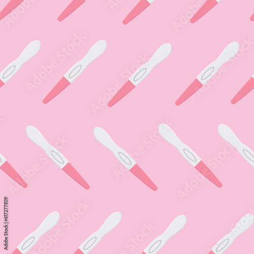 Pregnancy test pattern pregnancy planning pregnancy vector illustration