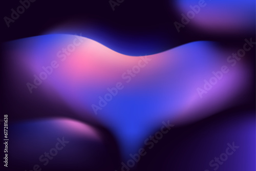 Fototapeta Naklejka Na Ścianę i Meble -  Gradient color Flow curve Background Blue Violet color