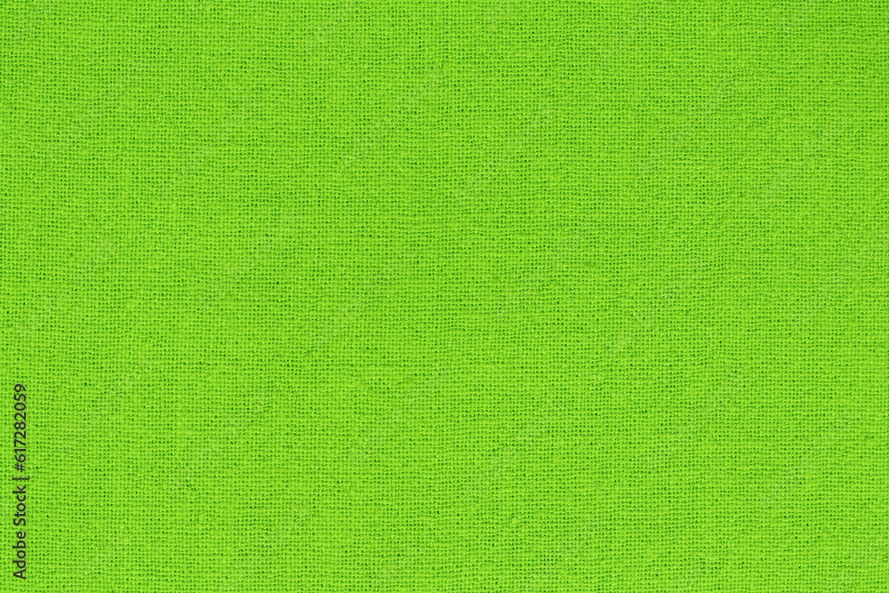 Obraz premium Light green cotton fabric cloth texture for background, natural textile pattern.