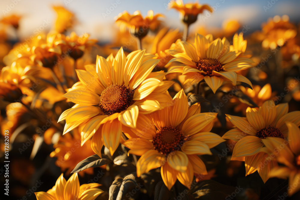 Fototapeta premium Beautiful sunflower background
