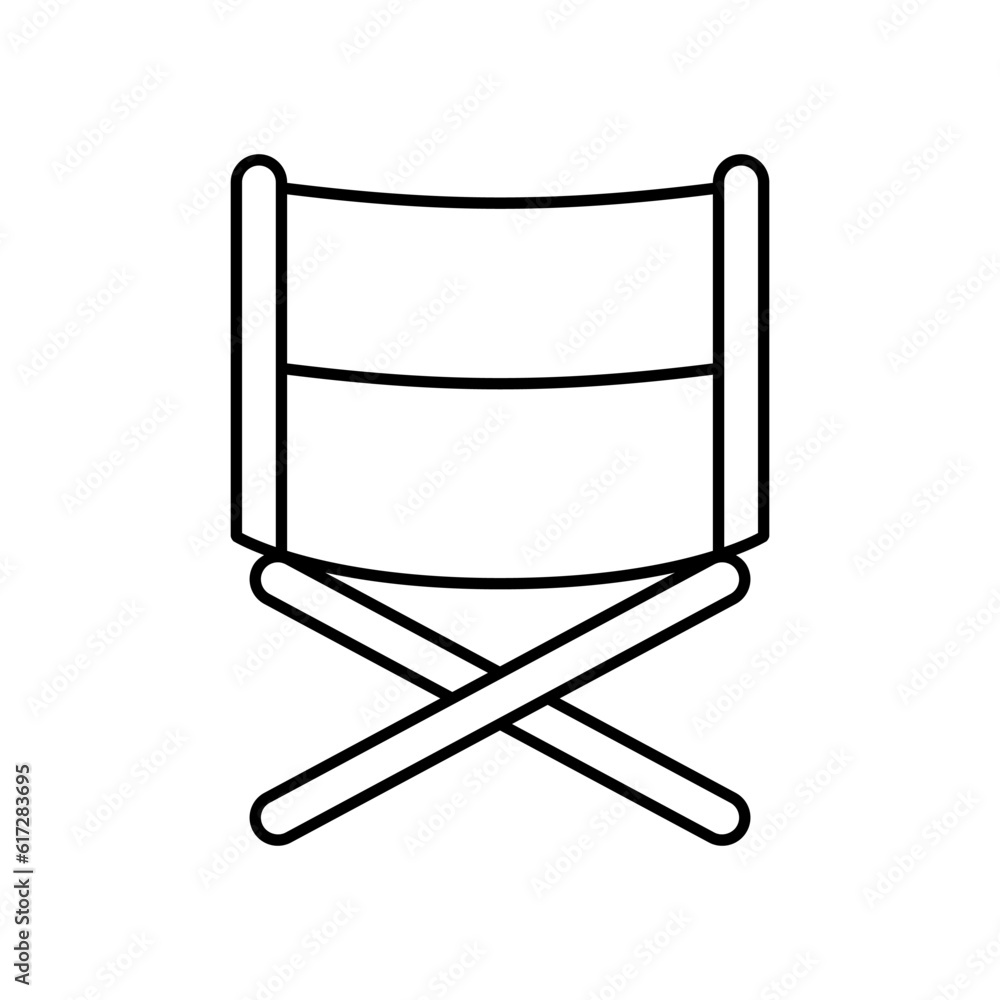 Folding chair icon Folding chair icon